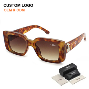 New Arrivals Luxury Designer Square Frame Design Sun Glasses Shades Women Men Custom Logo manufacturer Fashion Sunglasses - Product Image 1