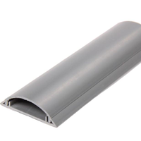 Goulotte de câblage PVC semi-circulaire coulissante sur mesure pour plancher