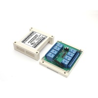 Télécommande sans fil LED, 6 v dc 12v, 8 canaux, interrupteur de sortie relais Radio RF 315/433MHz, Circuit imprimé récepteur