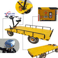 Nouveautés Chariot de transfert électrique à plateforme motorisé pour le transport de marchandises et la vente au détail, capacité de charge 1000 kg