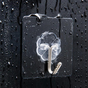 Ganchos Adhesivos para Colgar en la Pared con Logotipo Personalizado, Ganchos para Ropa, Autoadhesivos, Resistentes al Agua, Transparentes - Product Image 3