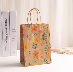 Bolsas de Papel Kraft Impresas Personalizadas, Reciclables, para Compras, Ropa, Regalos, Comida para Llevar, con su Propio Logotipo - Product Image 5