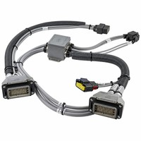 EN45545-2 untuk Kabel Tembaga Berlapis Timah Kemurnian Tinggi dengan Terminal Steker Bundar Tegangan Tinggi, Panjang Dapat Disesuaikan untuk ESS EV