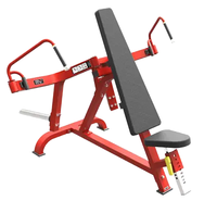 Équipement de gymnastique de machine de mouche pectorale inclinée chargée par plaque d'acier de caractéristiques de sécurité pour l'exercice de bras de dos de poitrine