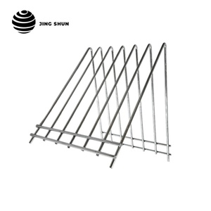 Étagère carrée multifonctionnelle Jingshun de haute qualité en métal chromé à <span class=keywords><strong>double</strong></span> niveau, 6 fentes, revêtement noir, gain de place - Product Image 4