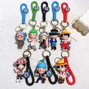 Cartoon 3D PVC Keychain Super Anime Key Chain Car Bag Decoration Key Ring Custom Rubber Keychain