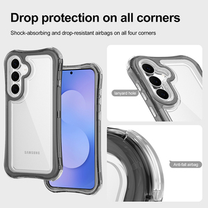 3 Trong 1 Combo Trong Suốt Rõ Ràng Điện Thoại Di Động Trường Hợp Đối Với Samsung <span class=keywords><strong>Galaxy</strong></span> S26 Cộng Với Siêu S25 Fe 4 Góc Đệm Không Khí Cover Quay Lại - Product Image 6