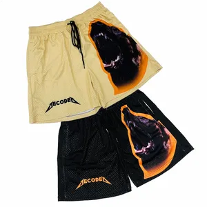 Custom Design Double Layer Mesh Shorts Summer Fully Sublimation Custom Blank Short Men Mesh Shorts