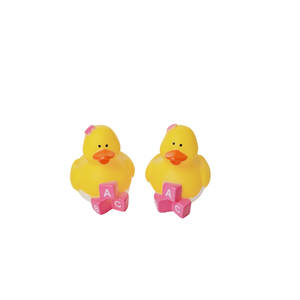 Unique Custom Rubberduck Baby Bath Toys Pattern Designs Bathtub Fun for Kids and Toddlers Bulk Mini Small Plastic logo Vinyl - Product Image 1