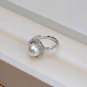 Wenchi S925 Silver Ear Nails Female Pearl DIY <b>Jewelry</b> Accessories Semi-finished <b>Tray</b> 15950 3mm 4mm Leaf Earpins Earrings - Product Image 3