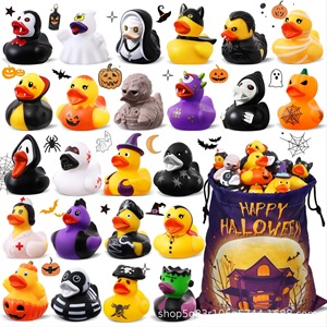 Halloween Quà Tặng Số Lượng Lớn Vàng Cao Su Vịt PVC Nổi Vịt Đồ Chơi Trẻ Sơ Sinh Tùy Chỉnh Vịt - Product Image 1