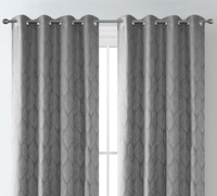 Rideaux occultants 100 % polyester pour hôtels et maisons, design jacquard tissé plat pour usage domestique et hospitalier