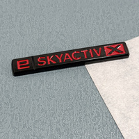 Autocollants de décoration de carrosserie de voiture, logo arrière ABS ESKYACTIVX, Mazda CX-30, protection de carrosserie, argent noir, 10.5x1.5cm, haute qualité