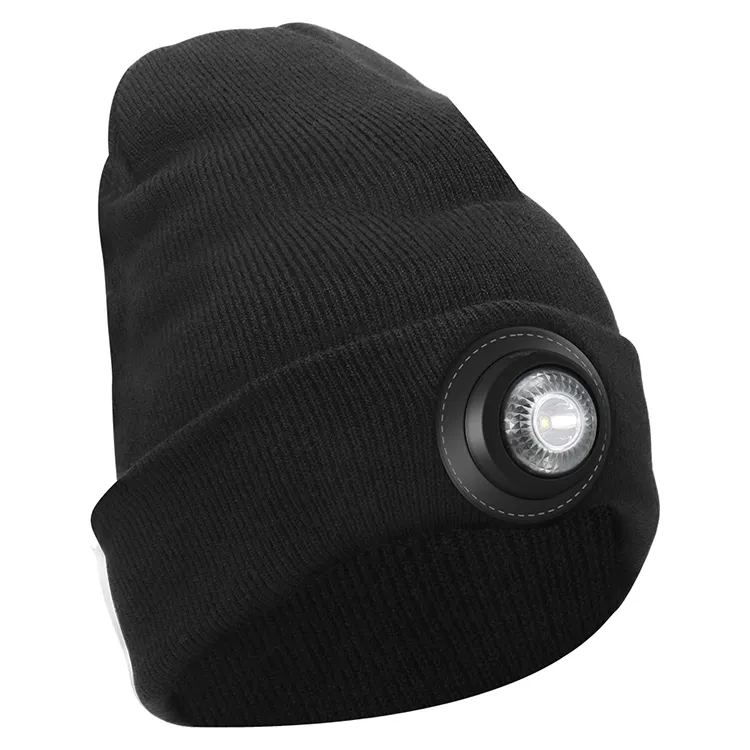 Amazon Hot Sale Beanie Hat With 800lumen Light Usb Rechargeable Lighted Hap5 Led Headlamp Hat Warm Winter Knitted Led Hat Light