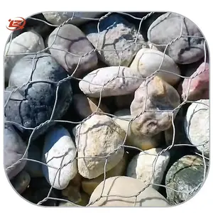 Hot Sale 10 x 12 Cm Gabion Basket / Hexagonal Gabion Wire Mesh Stone Cages / Gabion Retaining Wall For Flood Control