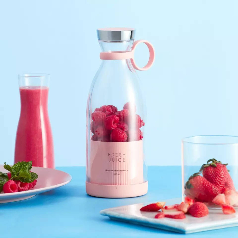 500ML 휴대용 전기 과일 Juicer USB 충전식 기계 스포츠 미니 병 Juicing 블렌더