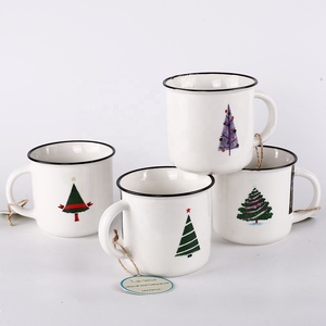 Taza de cerámica personalizada con tu logotipo, <span class=keywords><strong>tazas</strong></span> simples europeas en línea de Navidad, baratas - Product Image 4