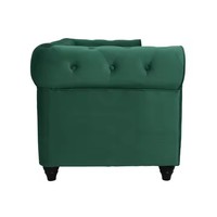 Ensemble de canapé rectangulaire trois places de luxe avec un design traditionnel pour salon, hôtels, centres commerciaux, villas, canapé en velours de haute qualité