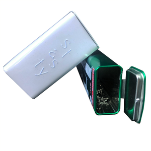 Tùy Chỉnh Thân Thiện Với Môi Kín Thực Phẩm Lớp <span class=keywords><strong>Tin</strong></span> Có Thể Bản Lề Nắp Cho Kẹo Nhai Kẹo Cao Su Đường Bạc Hút-Vật Liệu Tái Chế Bao Bì Thực Phẩm - Product Image 2