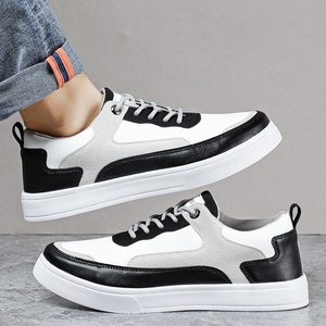 <span class=keywords><strong>JOYTIME</strong></span> 2025 Nouvelles Chaussures de Course Décontractées pour Hommes Légères en Cuir Synthétique à Lacets avec Doublure en Maille et Embout Rehaussant Rayé en EVA - Product Image 4