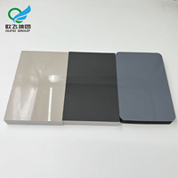 Panneau en mousse co-extrudée en PVC haute brillance, feuille de plastique imperméable pour décoration intérieure