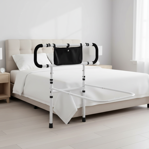 Barrière de lit qui <span class=keywords><strong>aide</strong></span> <span class=keywords><strong>à</strong></span> se lever. Convient aux personnes <span class=keywords><strong>âgée</strong></span>s, aux femmes enceintes et aux personnes handicapées - Product Image 1