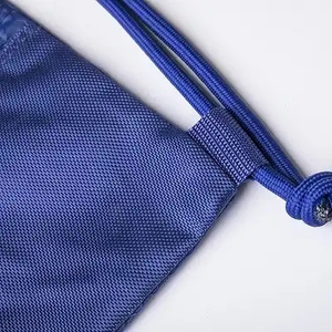 Waterproof High Quality Custom 420d Polyester Nylon Zipper Closure Fashion <b>Backpack</b> Gym Bags String Logo Sport Cinch - Product Image 5