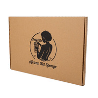 Boîte d'expédition en papier kraft ultra-mince personnalisée, impression écologique, boîte d'emballage en carton ondulé, impression
