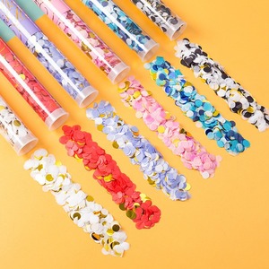 Nuova Cannella Sparacoriandoli in PVC Trasparente con Paillettes Rotonde Colorate, Lussuosa Sparacoriandoli Portatile per Feste con Coriandoli Ricchi, Effetto Visivo Eccezionale - Product Image 5