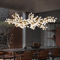 Nouveau Produit Magnifique Lustre en Verre Raisin Design Haut de Gamme, Suspension en Verre Exquise pour Salon, Appartement Personnalisé et Hall de Villa