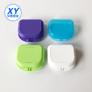 <b>Denture</b> Case Plastic Storage <b>Box</b> With Holes For Retainer And <b>Denture</b> Care Adult Use - Product Image 3