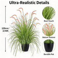 Élégant Arbre d'Allium Artificiel Blanc 120cm en Pot pour Décoration de Hall d'Entrée de Villa de Luxe ou Table Console
