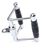 Accessoire pour machine à câble : Barre de rame assise en V avec poignée en caoutchouc pour entraînement de force en salle de sport