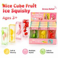 Jouet à presser réaliste en forme de bâtonnet glacé aux fruits B Vaseline, texture douce et crémeuse, unisexe, à partir de 3 ans, emballage en boîte