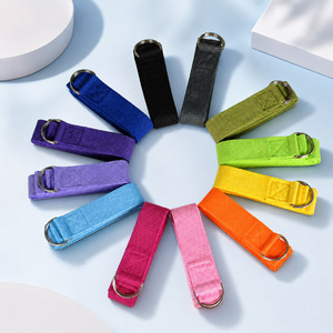 Sangle d'étirement de yoga 2,5 m en polyester et coton non élastique pour l'étirement musculaire, aide à l'entraînement physique, unisexe - Product Image 3