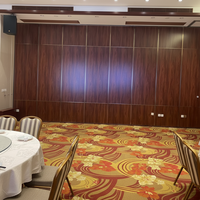 Cloison mobile pliable insonorisante facile à installer, épaisseur 65 mm, en tissu avec cadre en aluminium, ignifuge et écologique, pour restaurant