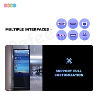 Pantalla LCD de 40 43 55 65 Pulgadas con Android, Wi-Fi Integrado, Reproductor de Publicidad 4K, Kiosco con Pantalla Táctil de Doble Cara y Soporte de Pie