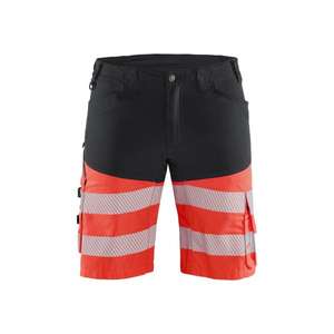 BLAKLADER - 154118119955C54 <b>Hi</b>-<b>Vis</b> <b>shorts</b> stretch Black/Red - EAN 7330509799536 <b>HI</b>-<b>VIS</b> WORKWEAR - Product Image 1