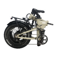Vélo électrique pliable à pneus larges de 20 pouces, 750W, 36V, batterie au lithium 20AH, moteur sans balais, alliage d'aluminium, 7 vitesses, certifié CE