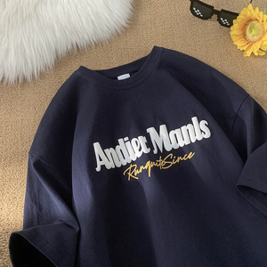 Cotton Plain Oversized Tshirt 280G Heavy Weight <strong>Custom</strong> <strong>3d</strong> Logo Men Puff <strong>Print</strong> Tee <strong>T</strong> <strong>Shirt</strong> - Product Image 1
