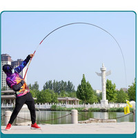 Canne à Pêche Télescopique en Fibre de Carbone de Taiwan 3,6-7,2 m avec Poignée Composite pour la Pêche à la Carpe en Rivières et Ruisseaux