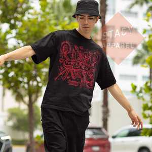 T-shirt unisexe OEM ODM Limited Pierce the Veil, inspiré du groupe PTV Misadventures, en coton lourd - Product Image 6