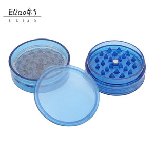 Broyeur à herbes Erliao 60 mm en acrylique, <span class=keywords><strong>pas</strong></span> <span class=keywords><strong>cher</strong></span>, logo OEM, plastique, 4 pièces, broyeur à herbes et à tabac personnalisé - Product Image 3