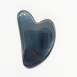 Alat Pijat Gua Sha Batu Giok Kuarsa Mawar Bentuk Hati, Alat Pijat Guasha Kristal Merah Muda - Product Image 1