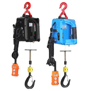 Mini Tời điện 100kg 200kg 300kg 500 kg nâng hoist nhỏ xách tay Wire Rope Palăng điện để bán