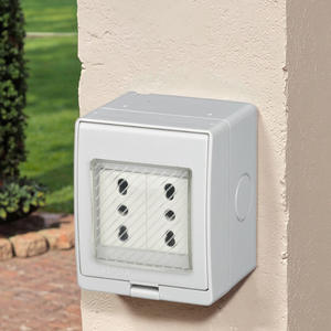 Italian Design Outdoor Power Socket <strong>Switch</strong> IP55 Weatherproof Wall <strong>Bathroom</strong> 16A 250V Rated Current NFC Network Connectivity CE - Product Image 2