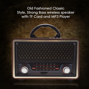 Hot Bán <span class=keywords><strong>Retro</strong></span> Gỗ Không Dây FM/AM Radio Thẻ TF USB CHƠI Với Loa Bàn Gỗ Radio Cho Nhà Bếp Phòng Khách - Product Image 6