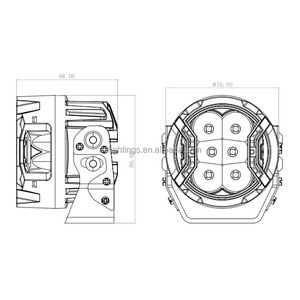 <span class=keywords><strong>2025</strong></span> 3 inch 50W trắng hổ phách bên Shooter với DRL 12V 24V sương mù ánh sáng không thấm nước Spotlight 4x4 dẫn lái xe ánh sáng - Product Image 4