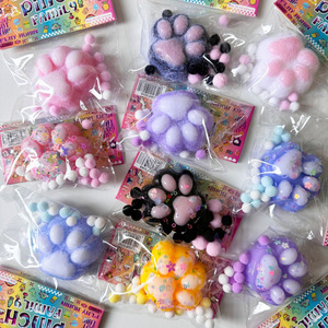Wholesale Onr Sensory <b>Fidget</b> Toy Stress Relief Pinched Squeeze Silicone Kawaii Cat Paw Taba Squishy Unisex Vk Custom Logo - Product Image 2