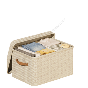 Boîte de rangement rectangulaire en gros pour vêtements, type tiroir, grande capacité, pliable, pour vêtements et jeans, portable, étui épaissi avec couvercles - Product Image 1